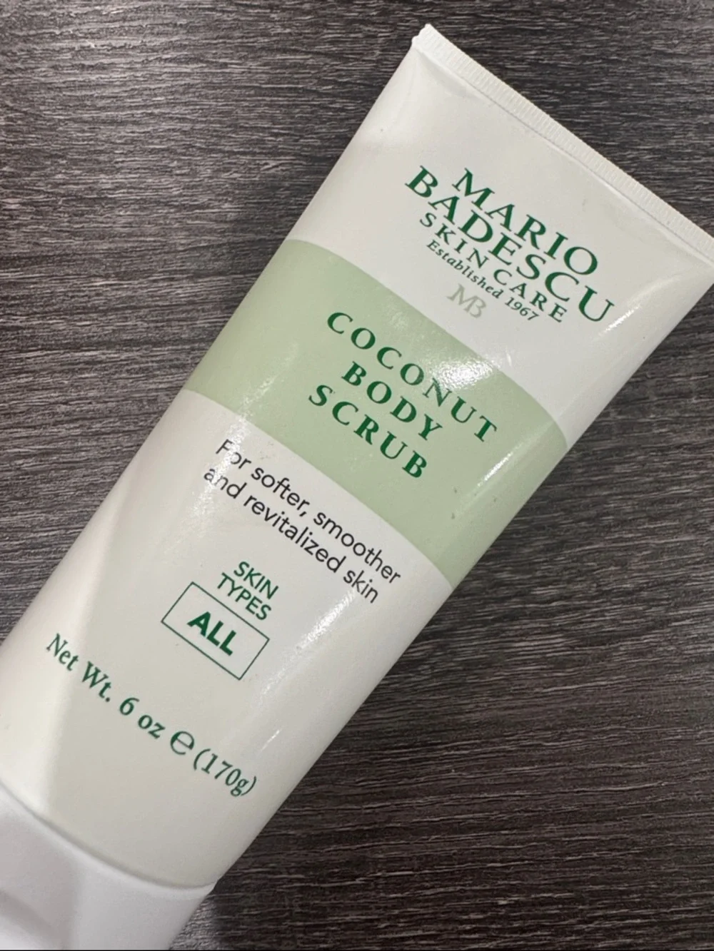 Mario Badescu Coconut Body Scrub - White & Light Green Tube